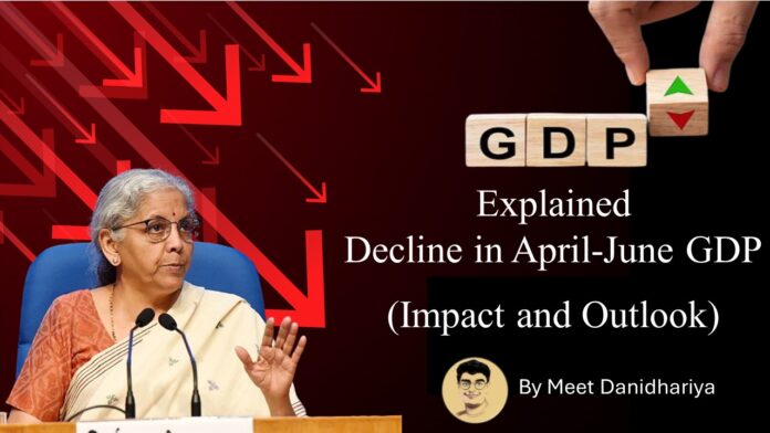 Decline in April-June GDP